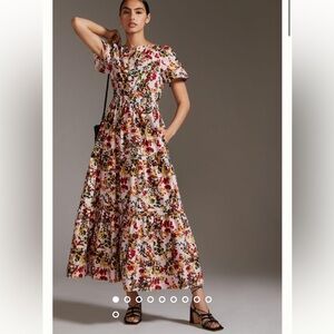 Maeve by Anthropologie Floral Somerset Maxi Dress - Pink Multicolor